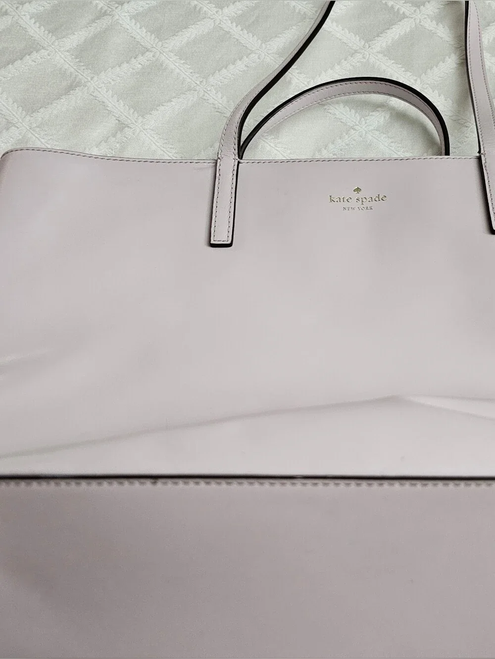 Kate Spade Pale Lilac Leather Tote Bag